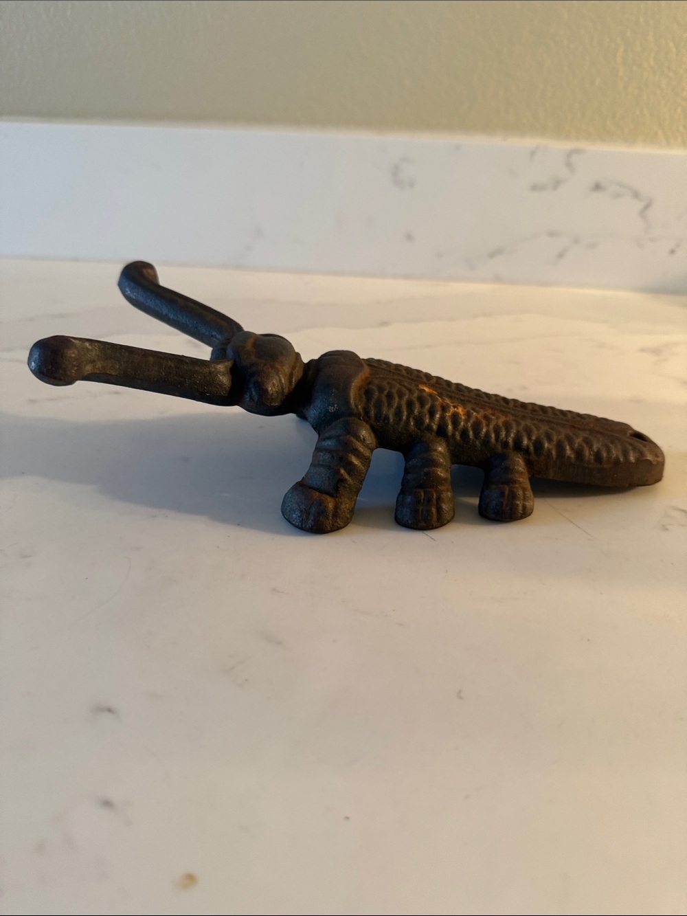 Vintage Cast Iron Boot Jack Beetle